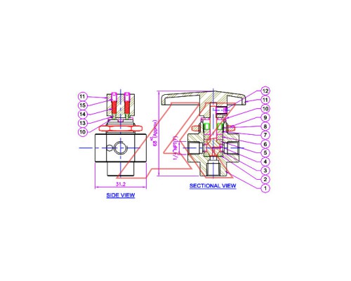 5 Way Ball Valve Female